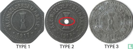 Mühlhausen in Thüringen 5 pfennig 1917 (zink - type 3) - Afbeelding 3