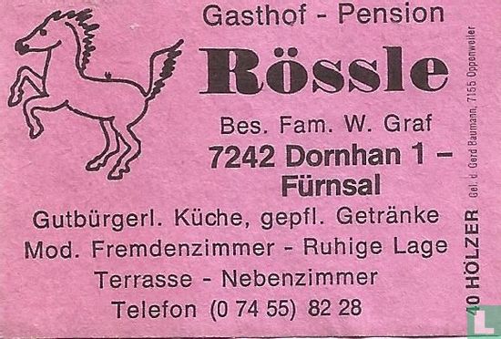 Gasthof Pension Rössle - W.Graf