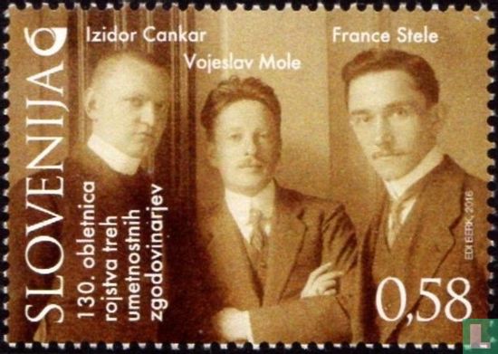 Izidor Cankar, Vojeslav Mole and France Stele