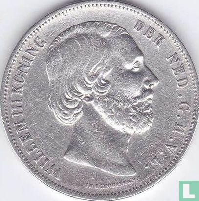 Netherlands 2½ gulden 1864 (type 1) - Image 2