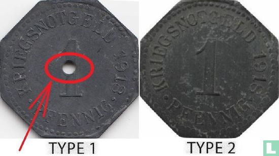 Apolda 1 pfennig 1918 (type 1) - Afbeelding 3