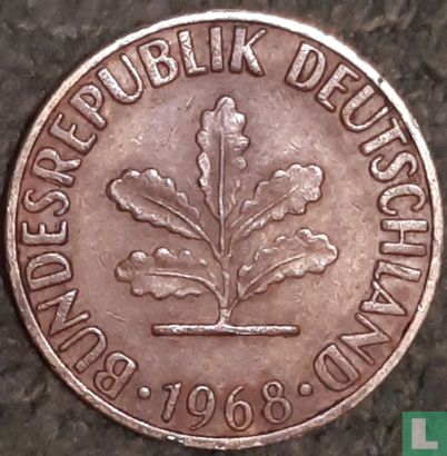 Deutschland 5 Pfennig 1968 (G) - Bild 1