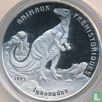 Benin 1000 francs 1995 (PROOF) "Iguanodon" - Afbeelding 1