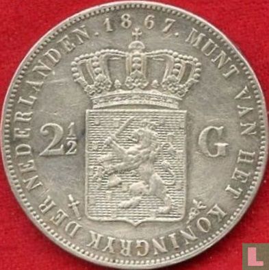 Niederlande 2½ Gulden 1867 - Bild 1