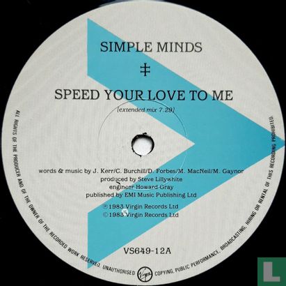 Speed Your Love to Me (Extended Mix) - Afbeelding 3