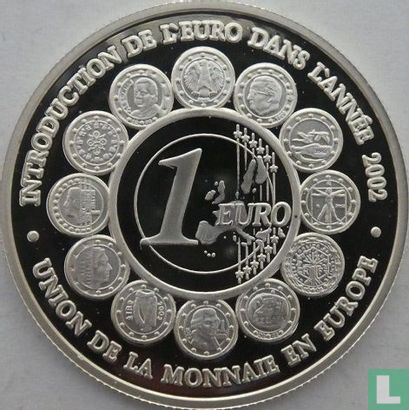 Benin 500 francs 2002 (PROOF) "Euro introduction" - Afbeelding 1