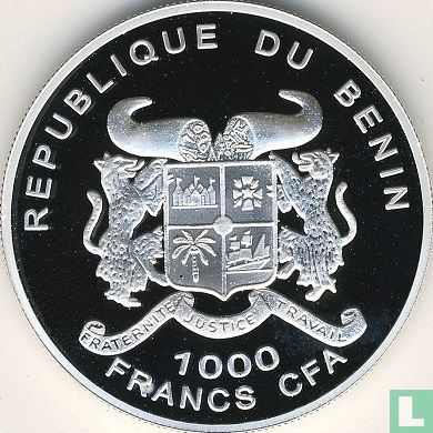 Bénin 1000 francs 2002 (BE) "Euro introduction" - Image 2