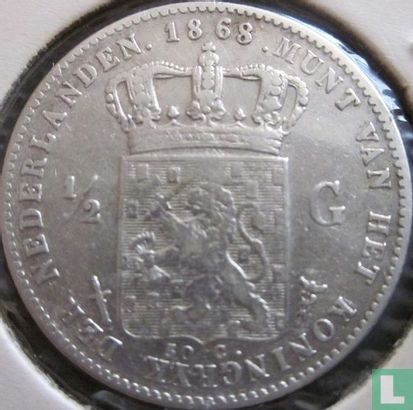 Netherlands ½ gulden 1868 - Image 1