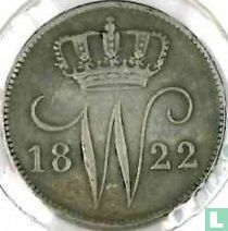 Nederland 25 cent 1822 - Afbeelding 1