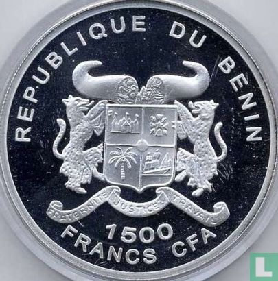 Benin 1500 Franc 2002 (PP - Silber) "Euro introduction" - Bild 2