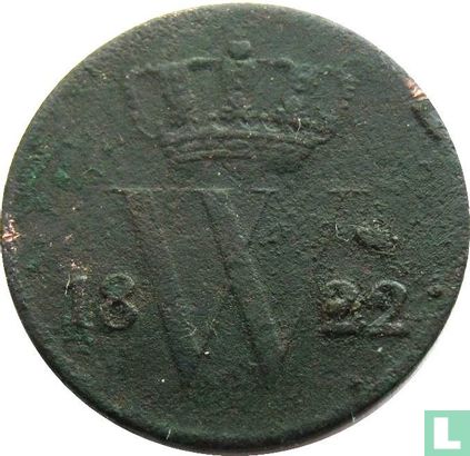 Pays-Bas 1 cent 1822 (caducée) - Image 1