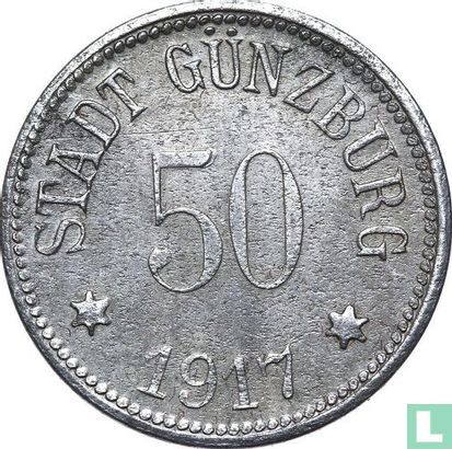 Günzburg 50 Pfennig 1917 (Eisen) - Bild 1