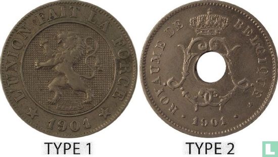 België 10 centimes 1901 (FRA - type 2) - Afbeelding 3