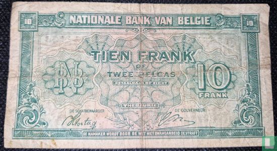 Belgique 10 Francs  - Image 1