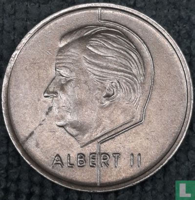 Belgique 5 francs 1994 (FRA -  fauté) - Image 2