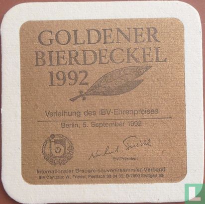 Goldener Bierdeckel 1992 - Bild 1