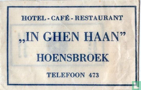 Hotel Café Restaurant "In Ghen Haan" - Afbeelding 1
