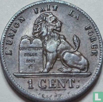 Belgium 1 centime 1850 - Image 2