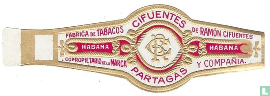 RC Cifuentes - Fabrica de Tabacos de Ramón Cifuentes Habana - Copropietario de la marca Partagás y Compañia. Habana - Image 1
