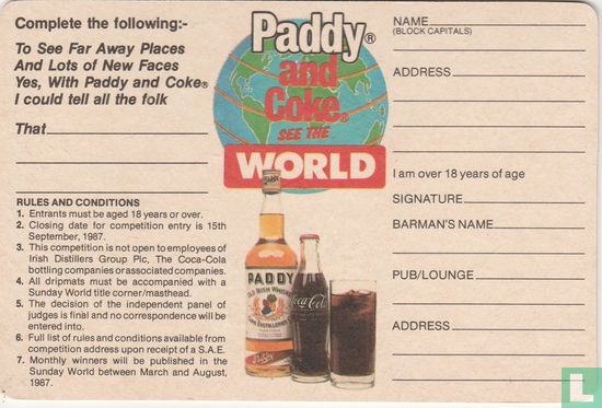 Paddy and coke see the world - Afbeelding 1