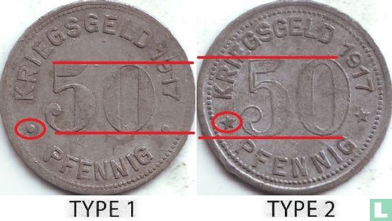 Essen 50 pfennig 1917 (type 1) - Image 3