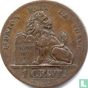 Belgium 1 centime 1835 (wide listel) - Image 2