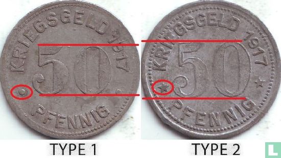Essen 50 pfennig 1917 (type 2) - Afbeelding 3