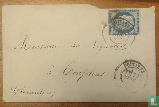 Poitiers-Confolens 23/06/1875 - Afbeelding 1