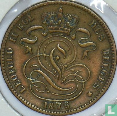 België 1 centime 1875 - Afbeelding 1