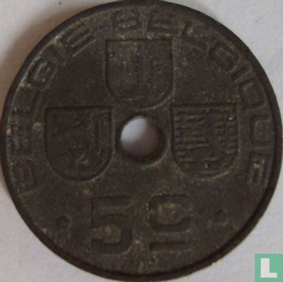 Belgium 5 centimes 1941 (NLD-FRA) - Image 2