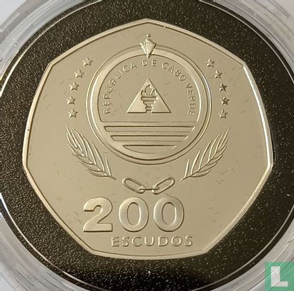 Cape Verde 200 escudos 1995 (PROOF) "50th anniversary FAO" - Image 2