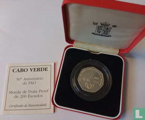 Cape Verde 200 escudos 1995 (PROOF) "50th anniversary FAO" - Image 3