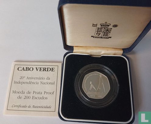 Cape Verde 200 escudos 1995 (PROOF) "20th anniversary Independence of Cape Verde" - Image 3