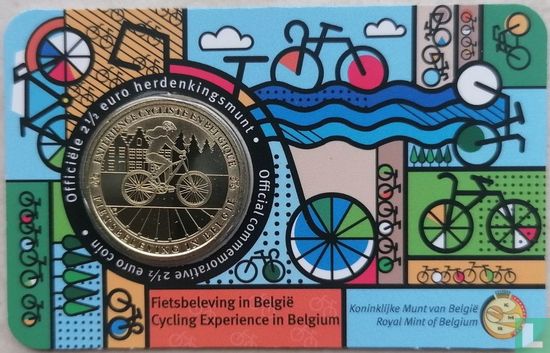 België 2½ euro 2023 (coincard - NLD) "Cycling experience in Belgium" - Afbeelding 1
