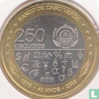 Kaapverdië 250 escudos 2015 "40th anniversary Independence and development" - Afbeelding 1