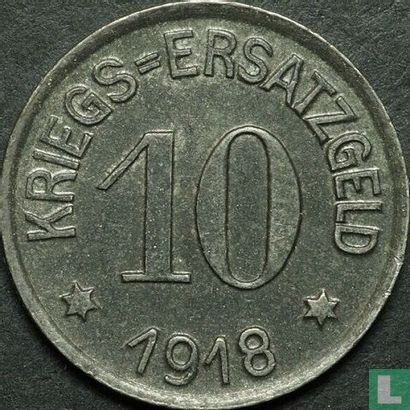 Krefeld 10 pfennig 1918 - Afbeelding 1