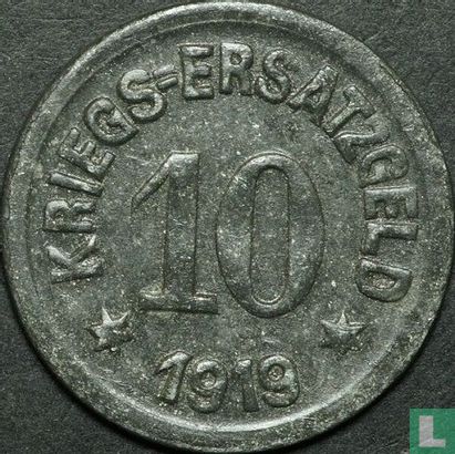Krefeld 10 Pfennig 1919 (Zink - Typ 1) - Bild 1
