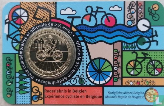 Belgium 2½ euro 2023 (coincard - FRA) "Cycling experience in Belgium" - Image 1