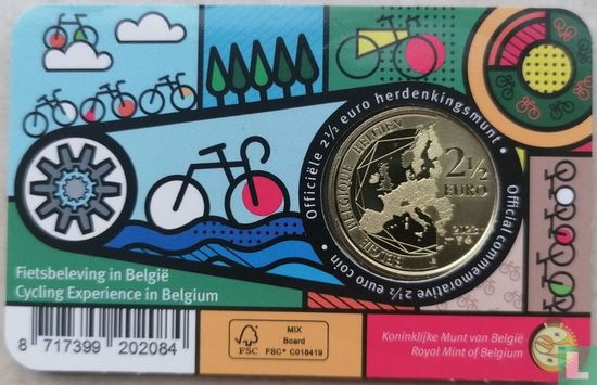 Belgium 2½ euro 2023 (coincard - FRA) "Cycling experience in Belgium" - Image 2