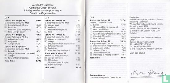 Guilmant    Complete Organ Sonatas - Afbeelding 6