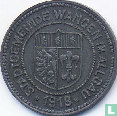 Wangen im Allgäu 50 pfennig 1918 (type 1) - Image 1