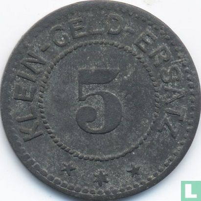 Wangen im Allgäu 5 pfennig 1918 (type 1) - Image 2