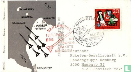 Raketentestflug Sahlenburg