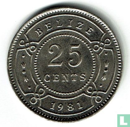 Belize 25 Cent 1981 - Bild 1