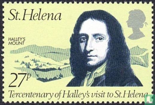 Visite de Halley à Sainte-Hélène