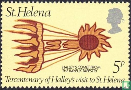 Visit of Halley to St. Helena