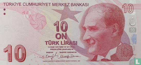 Türkei 10 Lira - Bild 1
