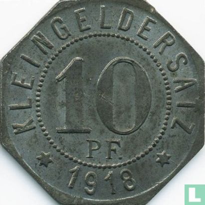 Bad Mergentheim 10 pfennig 1918 (ijzer - type 2) - Afbeelding 1