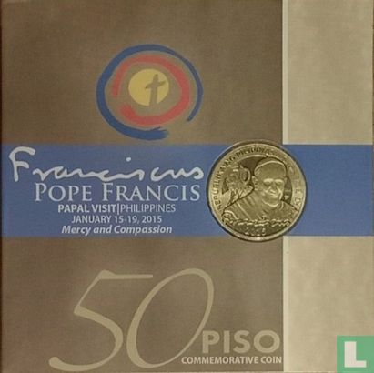 Philippinen 50 Piso 2015 (Folder) "Pope Francis visit" - Bild 1