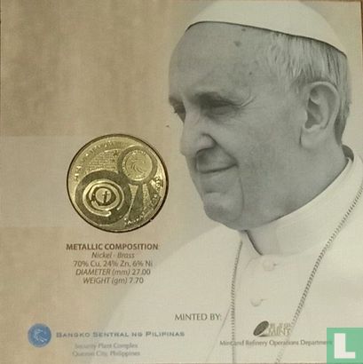 Philippinen 50 Piso 2015 (Folder) "Pope Francis visit" - Bild 2